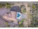 Aerial view of a home showcasing a private pool, landscaping, and an outdoor seating area at 1943 E Paso Nuevo Dr, Phoenix, AZ 85086