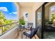 Inviting balcony featuring outdoor seating and views of the surrounding area at 2511 W Queen Creek Rd # 325, Chandler, AZ 85248