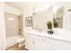 Clean bathroom featuring a tub-shower, large vanity, and modern fixtures for a comfortable experience at 2511 W Queen Creek Rd # 325, Chandler, AZ 85248
