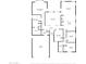 Detailed floor plan showcasing the layout of the home, including room dimensions and spatial relationships at 2755 N 103Rd Ave, Avondale, AZ 85392
