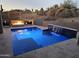 Backyard pool and spa with desert landscaping creating a relaxing ambiance at 28349 N 113Th St, Scottsdale, AZ 85262