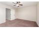Empty bedroom with neutral carpeting at 5016 S Curie Way, Mesa, AZ 85212