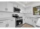Modern kitchen featuring stainless steel appliances and white subway tile backsplash at 609 E Mesquite Cir # D132, Tempe, AZ 85288