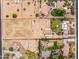 Aerial property view of equestrian facilities outlined at 6861 W Calle Lejos --, Peoria, AZ 85383