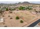 Aerial of property showing the equestrian facilities and boundaries at 6861 W Calle Lejos --, Peoria, AZ 85383