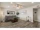 Cozy living room with modern floors, neutral colors, and comfortable seating arrangement at 818 N Terrace St, Mesa, AZ 85203