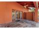 Spacious outdoor covered patio with views of the yard at 8606 S Dorsey Ln, Tempe, AZ 85284