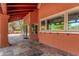 Covered patio with tile flooring and views of the backyard at 8606 S Dorsey Ln, Tempe, AZ 85284