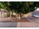 Tan home featuring desert landscaping, spacious driveway, and a mature shade tree in the front yard at 9350 W Williams St, Tolleson, AZ 85353
