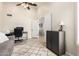 Bright office space with neutral color palette, ceiling fan, and contemporary furnishings at 1630 W Calle Del Norte --, Chandler, AZ 85224