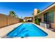 Refreshing backyard pool with patio area, perfect for enjoying the outdoors and entertaining guests at 1630 W Calle Del Norte --, Chandler, AZ 85224