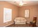Sitting room with tile floor, neutral walls and furniture, plus a shuttered window at 18198 E El Viejo Desierto --, Gold Canyon, AZ 85118