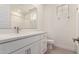 Bathroom featuring a modern vanity with a quartz countertop and a shower-tub combination at 19434 S 212Th Pl, Queen Creek, AZ 85142