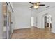 Spacious bedroom with vaulted ceilings, recessed lights, and tile flooring at 20352 N 109Th Dr, Peoria, AZ 85373
