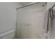 Bathroom featuring a standup shower with sliding doors and modern fixtures at 205 N 74Th St # 261, Mesa, AZ 85207