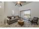 Serene living room with balcony, featuring tasteful decor and tranquil views at 205 N 74Th St # 261, Mesa, AZ 85207