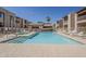 Enjoy the community pool with plenty of space for lounge chairs at 205 N 74Th St # 261, Mesa, AZ 85207