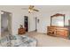 Bedroom with closet and entry to bathroom at 22216 W Bajada Dr, Wittmann, AZ 85361