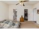 Bedroom with closet and entry to kitchen at 22216 W Bajada Dr, Wittmann, AZ 85361