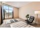 Bright living room featuring large windows with views of the desert landscape at 736 E Loyola Dr, Tempe, AZ 85282