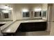 Bathroom with double vanity sinks and mirrors at 10136 E Southern Ave # 3109, Mesa, AZ 85209