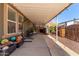 Expansive covered patio with ample space for entertaining and enjoying the outdoors at 10951 N 91St Ave # 84, Peoria, AZ 85345