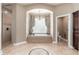 Luxurious bathroom featuring a soaking tub, walk-in shower, and elegant tile work at 12120 E Cortez Dr, Scottsdale, AZ 85259