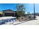 Charming front exterior with mature landscaping, grass and shade tree at 18835 W San Miguel Ave, Litchfield Park, AZ 85340