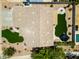 Aerial view of property showcasing backyard with ramada, pool, and landscaped yard at 2881 E Estrella Ct, Gilbert, AZ 85296