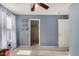 Bedroom showing closet, shelves, carpet, and white trim at 3080 E Andre Ave, Gilbert, AZ 85298