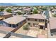 Private backyard featuring a desert landscape, block wall, and covered patio at 45647 W Starlight Dr, Maricopa, AZ 85139
