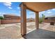Covered patio in a spacious backyard, great for entertaining at 45647 W Starlight Dr, Maricopa, AZ 85139