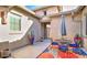 Comfortable courtyard with patio furniture and lush potted plants, perfect for relaxation at 5316 N 186Th Dr, Litchfield Park, AZ 85340