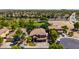 Neighborhood aerial view featuring mature trees, desert landscaping, and Gathering friendly common areas at 723 E Gemini Pl, Chandler, AZ 85249