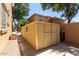 Spacious backyard features a storage shed with great storage space at 723 E Gemini Pl, Chandler, AZ 85249