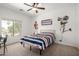 A themed bedroom offers a unique and playful space, perfect for sports fans and creative minds at 723 E Gemini Pl, Chandler, AZ 85249