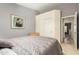 Bedroom with carpet and sliding door closet, for convenient storage at 780 W Morelos Ct, Chandler, AZ 85225