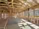 Interior view showcases exposed wood framing, and the infrastructure during construction at 15752 W Camden Ave, Waddell, AZ 85355