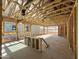 Interior view showcases exposed wood framing, and the infrastructure during construction at 15752 W Camden Ave, Waddell, AZ 85355
