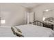 Serene bedroom boasting a comfortable bed, soft carpet, and a mirrored closet for added convenience at 16803 N 49Th Way, Scottsdale, AZ 85254
