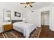 Bright bedroom with modern decor, a comfortable bed, and stylish accents at 17850 N 68Th St # 1017, Phoenix, AZ 85054