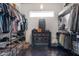 Walk-in closet with custom shelving, shoe storage, and drawers at 2215 N 38Th Way, Phoenix, AZ 85008