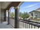 Balcony view of neighborhood and attached garages at 2402 E 5Th St # 1649, Tempe, AZ 85288