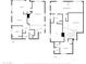 Detailed floor plan of the home, showing layouts for both the first and second floors at 3030 N Saranac --, Mesa, AZ 85207