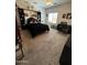 Bedroom with an attached desk area featuring a ceiling fan for added comfort at 30394 N Appalachian Trl, San Tan Valley, AZ 85143
