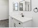 Bathroom features a modern vanity with a sink and sleek fixtures at 3105 W Romana Dr, Eloy, AZ 85131