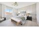 Serene bedroom features a large window, comfortable bed, and contemporary furnishings for ultimate relaxation at 3310 E Valleyhigh Trl, San Tan Valley, AZ 85143