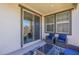 Charming covered patio with stylish furniture and a view of the backyard at 9920 E Tamery Ave, Mesa, AZ 85212