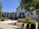 Community clubhouse featuring desert landscaping, outdoor seating, and a secure entrance at 1055 W Diamondback Dr, Chandler, AZ 85286