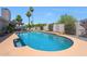 Private backyard pool with a tanning deck, perfect for relaxing and entertaining at 11446 N 109Th St, Scottsdale, AZ 85259